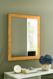 Hanah Home Espejo Decorativo Dorado con Marco